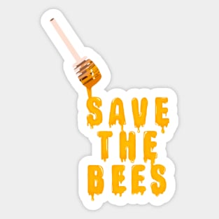 Save The Bees Honey Sticker